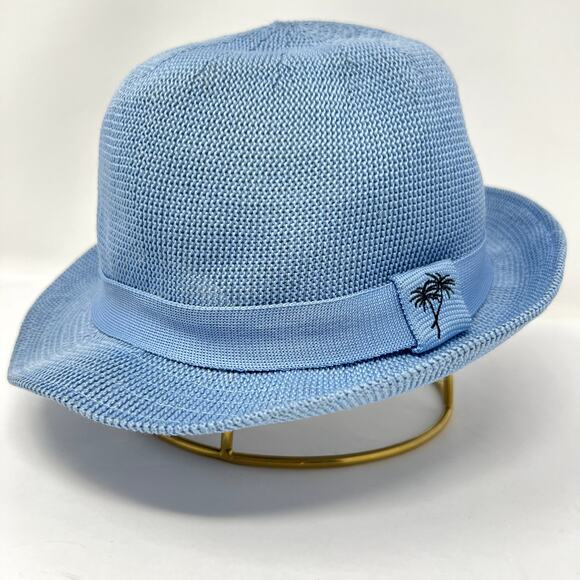 Pierre Cardin Montique Hats Men One Size Blue 100% Polyester Summer Fedora Hat - Picture 1 of 9